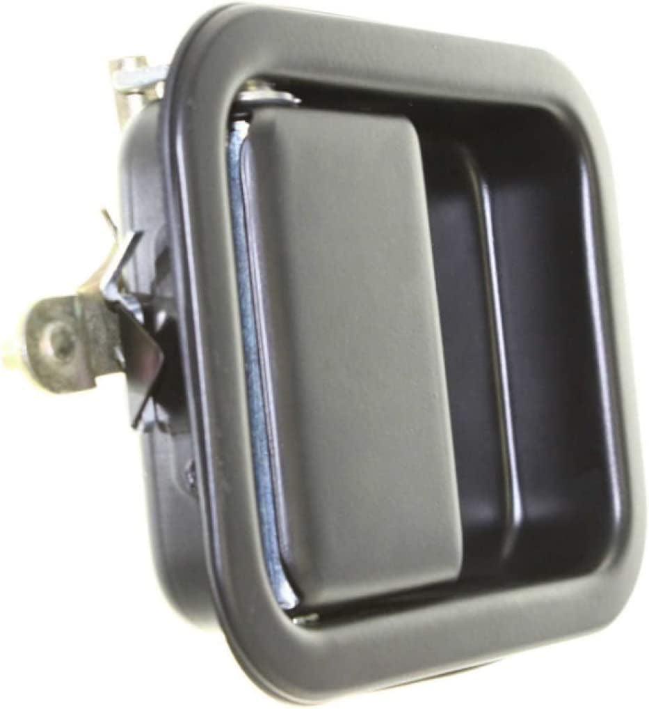 Compatible with Jeep Wrangler TJ Exterior Door Handle 1997-2006 Driver Side | Front | Smooth Black | Trim: All Submodels | CH1311111 | J5758172