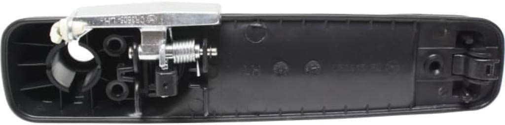 for Ram 1500 Exterior Door Handle Front, Driver Side Textured Black (2011-2017) | with Key Hole | Trim:All Submodels | CH1310160 | 55112383AD