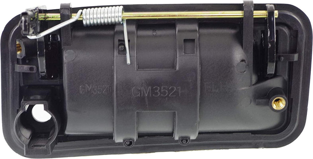 Exterior Door Handle Set of 3 Compatible with 1988-1994 Chevrolet C1500, Fits 1992-1994 GMC Yukon, Fits 1988-1994 Chevrolet K1500 & 1988-1994 Chevrolet C2500 Front, Smooth Black