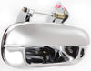 Front and Rear Exterior Door Handle Compatible with 2002-2009 GMC Envoy Set of 4 All Chrome Passenger and Driver Side