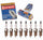 8 Pc DENSO Standard U-Groove Spark Plugs Compatible with Jeep Grand Cherokee 4.7L V8 2000-2007