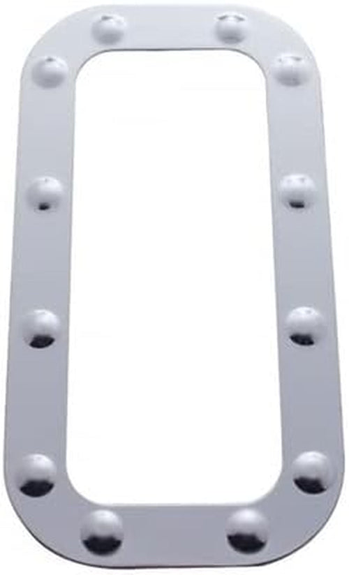 20565 Peterbilt Stainless Dimpled Vent Door Trim