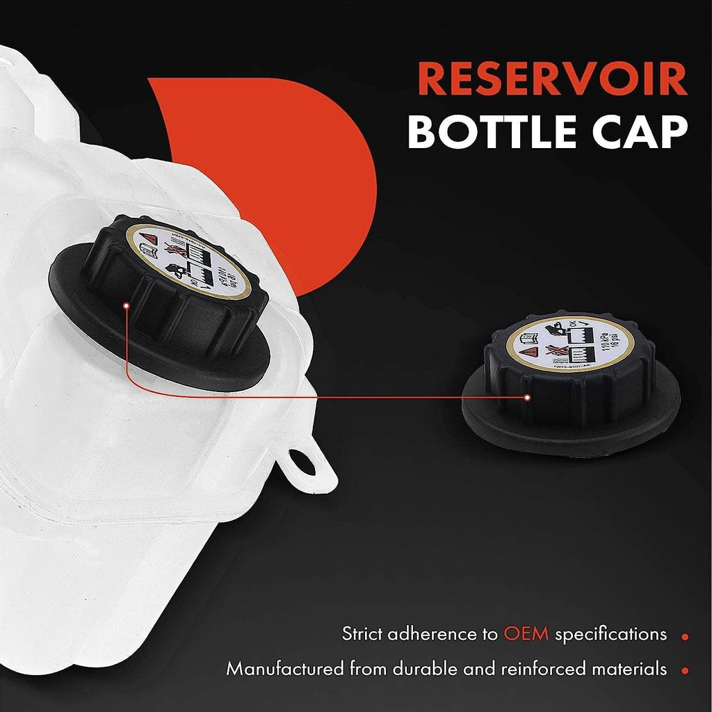 A-Premium Engine Coolant Overflow Recovery Reservoir Tank [W/Cap] Compatible with Ford Fusion 2006-2010, Lincoln Zephyr 2006-2006, Mercury Milan 2006-2009, 2.3L 3.0L, Replace # 6E5Z8A080AA