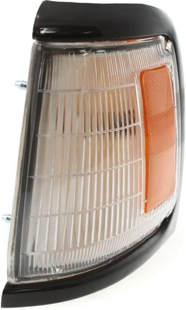 Compatible with Toyota Pickup Corner Light 1989 1990 1991 Driver Side | W/Gray Trim | 2WD | DLX/SR5 | Clear & Amber Lens | TO2520121 | 8162089176