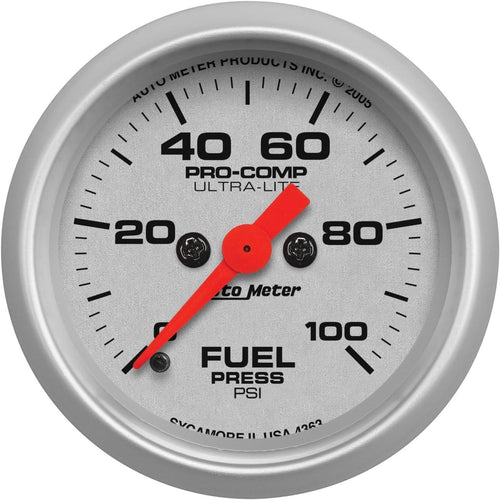 4363 Ultra-Lite Electric Fuel Pressure Gauge, 2-1/16