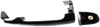 for Toyota Corolla Exterior Door Handle Rear, Driver or Passenger Side Smooth Black (2003-2013) | Trim:All Submodels