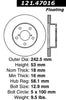 Centric Front Disc Brake Rotor for 1993-1995 Impreza (121.47016)