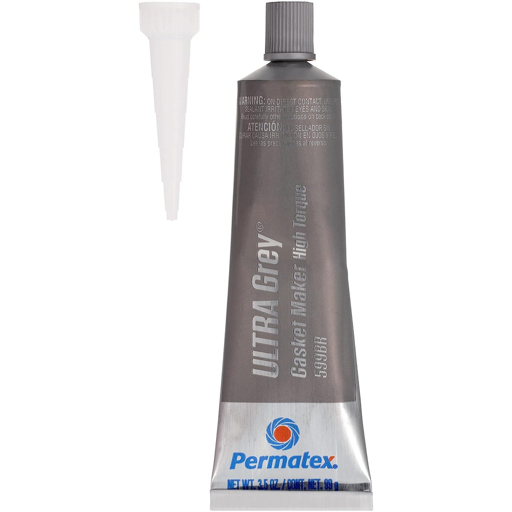 Permatex 82194-12PK Ultra Grey Rigid High-Torque RTV Silicone Gasket Maker, 3.5 Ounce (Pack of 12)