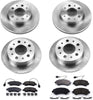KOE7308 Autospecialty Front and Rear Replacement Brake Kit-Oe Brake Rotors & Ceramic Brake Pads