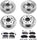 KOE7308 Autospecialty Front and Rear Replacement Brake Kit-Oe Brake Rotors & Ceramic Brake Pads