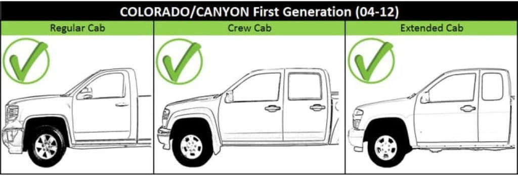 for Chevy Colorado Exterior Door Handle Front Passenger Side Smooth Black 2004-2012 | with Key Hole| Trim: LS/LT/WT