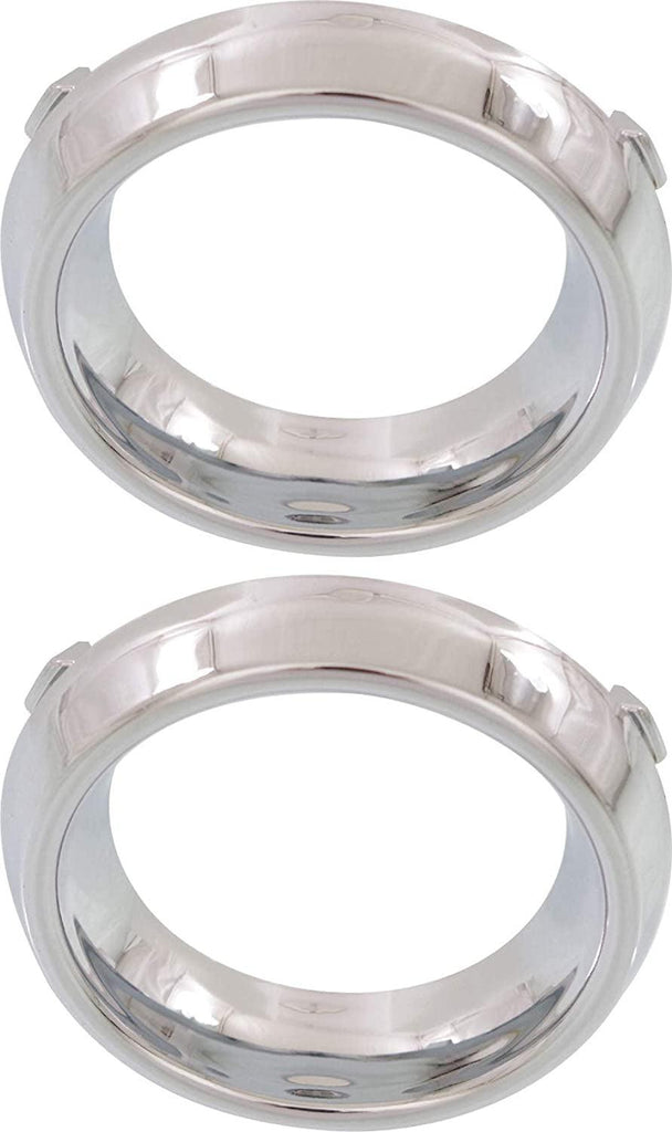 Fog Light Trim Set of 2 Compatible with 2011-2016 Chrysler Town & Country Chrome Front, Driver and Passenger Side