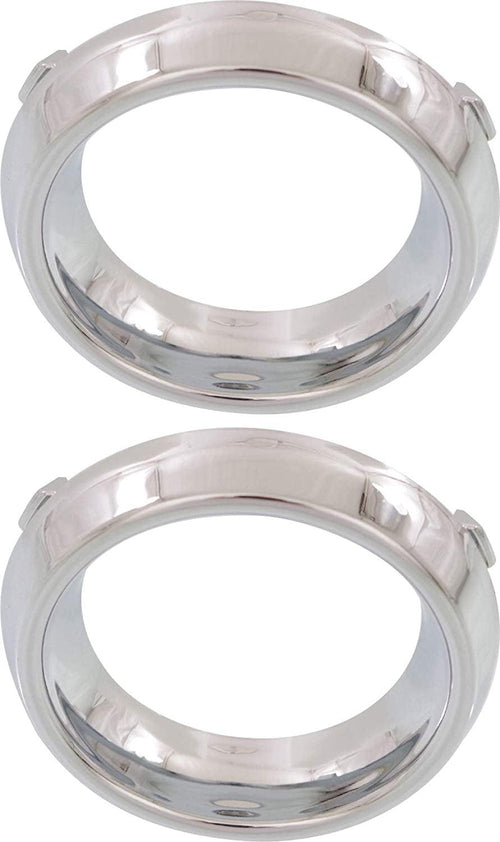 Fog Light Trim Set of 2 Compatible with 2011-2016 Chrysler Town & Country Chrome Front, Driver and Passenger Side