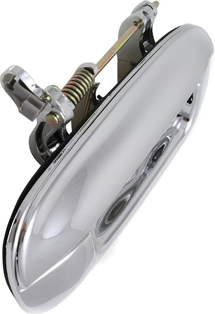 Front Exterior Door Handle Compatible with 2002-2009 Chevrolet Trailblazer/Gmc Envoy and 2002-2004 Oldsmobile Bravada All Chrome, Set of 2, Driver and Passenger Side