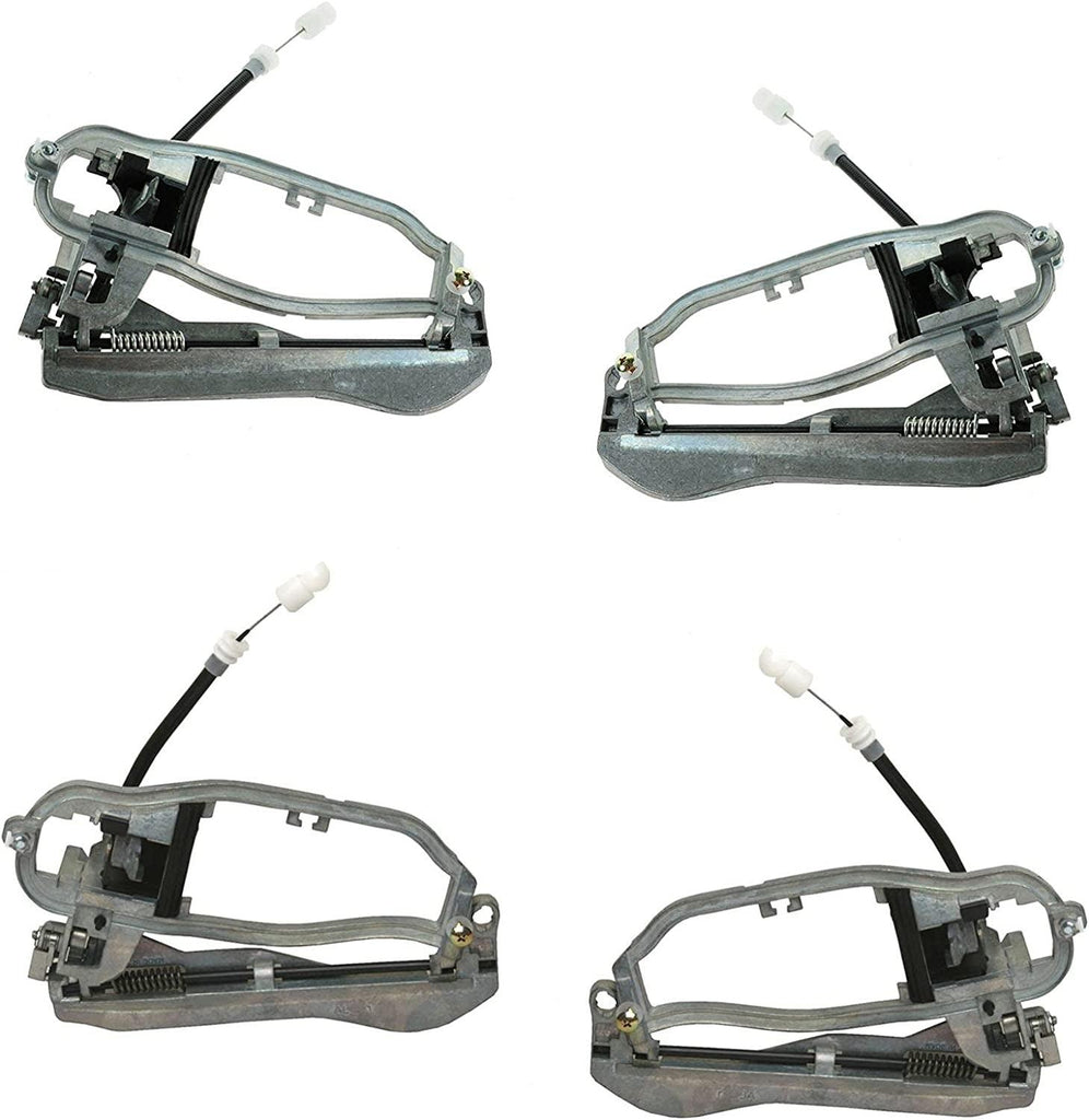 Front Rear Exterior Door Handle Carrier Kit Set 4Pc for BMW X5 E53 New