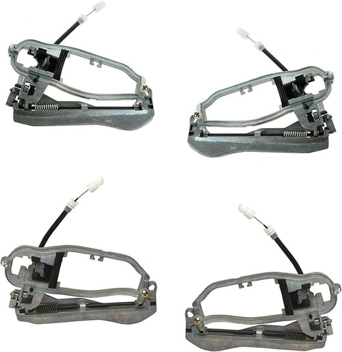 Front Rear Exterior Door Handle Carrier Kit Set 4Pc for BMW X5 E53 New