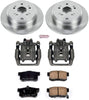 KCOE206B Autospeciality Replacement Rear Caliper Kit- OE Rotors, Ceramic Brake Pads, Calipers
