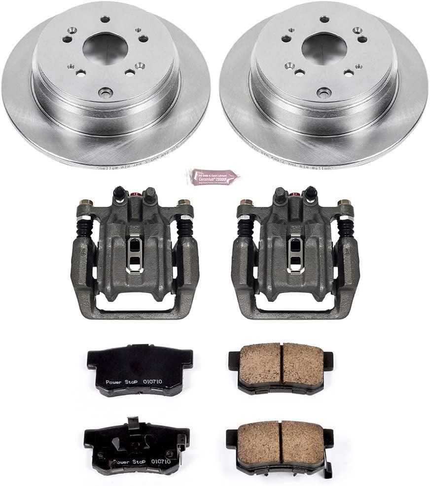 KCOE206B Autospeciality Replacement Rear Caliper Kit- OE Rotors, Ceramic Brake Pads, Calipers