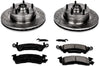 K2579 Front Z23 Carbon Fiber Brake Pads with Drilled & Slotted Brake Rotors Kit