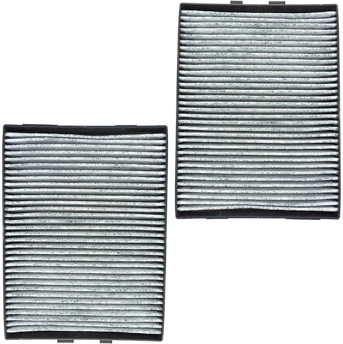 Cabin Air Filter W/Dual Carbon Elements Pair Set Compatible with BMW E39 5 Series
