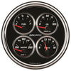 5 in. QUAD GAUGE 100 PSI/100-250 Fahrenheit/8-18V/240-33 O DESIGNER BLACK II - greatparts