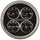 5 in. QUAD GAUGE 100 PSI/100-250 Fahrenheit/8-18V/240-33 O DESIGNER BLACK II - greatparts