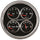 5 in. QUAD GAUGE 100 PSI/100-250 Fahrenheit/8-18V/0-90 O DESIGNER BLACK II - greatparts