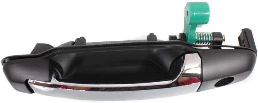 for Kia Sorento Exterior Door Handle Front, Driver Side Primed Bezel with Chrome Lever (2003-2009) | with Key Hole | Trim: EX | KI1310112 | 826503E021XX