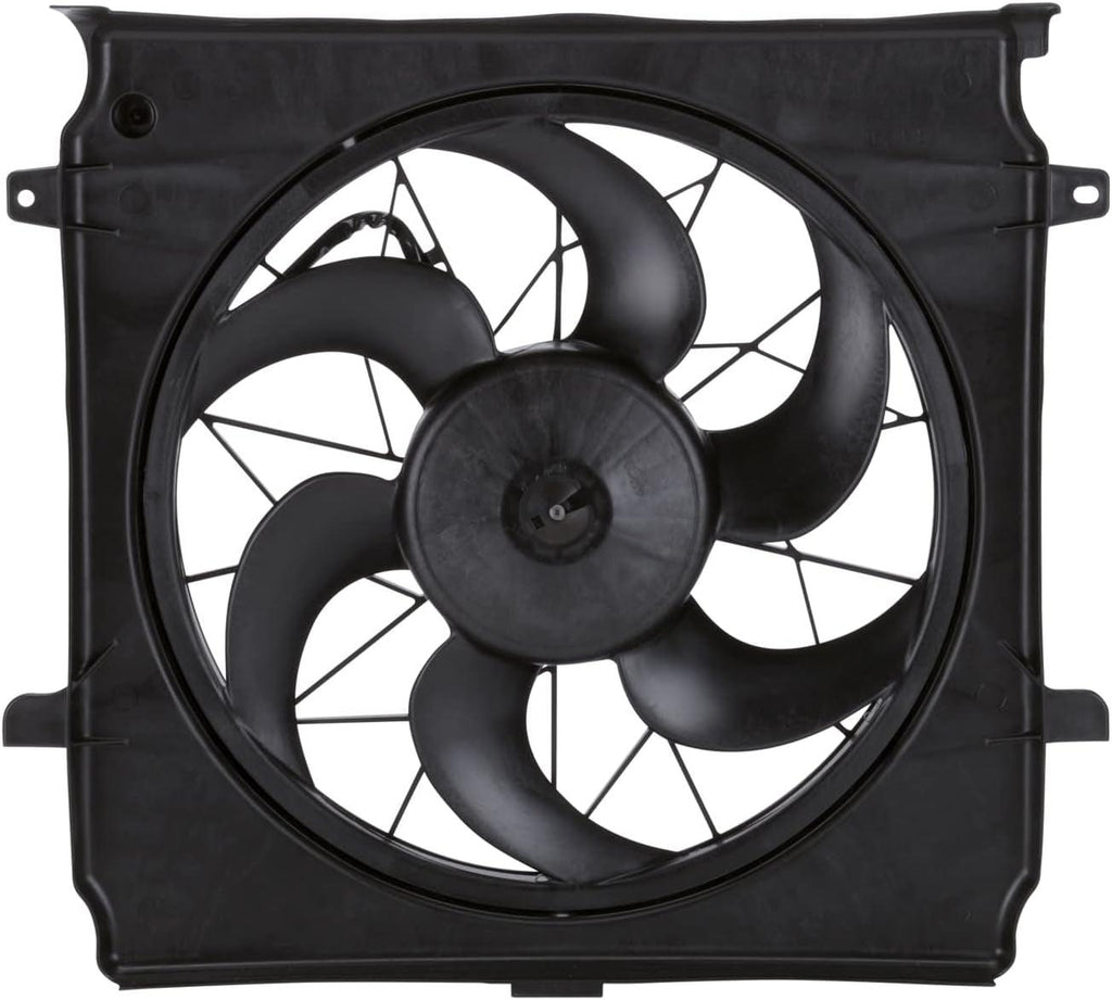 621140 Jeep Liberty Replacement Radiator/Condenser Cooling Fan Assembly(3 Pin) , Black