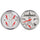 2 PC. GAUGE KIT 3-3/8 in. QUAD & TACH/SPEEDO 240-33 O ARCTIC WHITE - greatparts