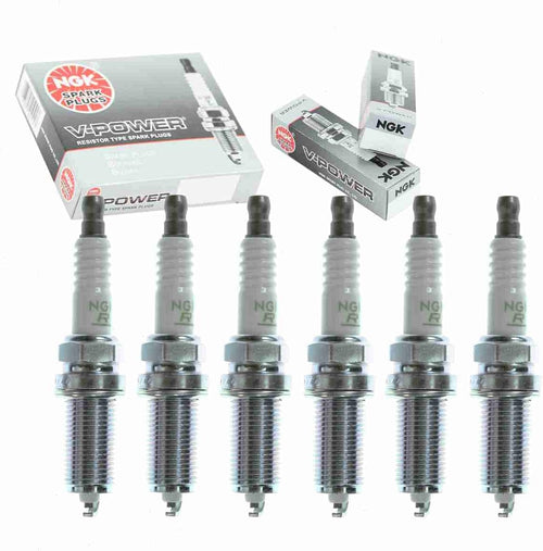 6 Pc NGK V-Power Spark Plugs Compatible with Toyota Tacoma 4.0L V6 2005-2015