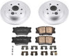 CRK4670 Rear Coated Brake Rotors and Z17 Ceramic Brake Pads Kit