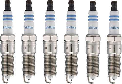Premium OE Fine Wire Set 6 Double Iridium Spark Plugs for Buick Chevy Ford Mazda