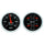 2 PC. GAUGE KIT 5 in. QUAD & SPEEDOMETER 240-33 O DESIGNER BLACK - greatparts