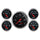 5 PC. GAUGE KIT 3-3/8 in. & 2-1/16 in. GPS SPEEDOMETER DESIGNER BLACK - greatparts