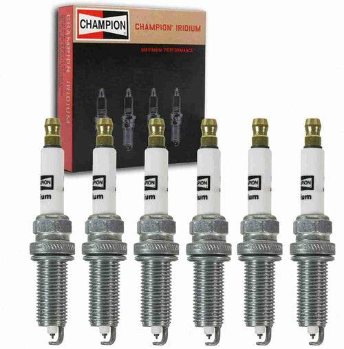 6 Pc Champion Iridium Spark Plugs Compatible with Infiniti EX35 3.5L V6 2008-2012