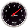5 in. IN-DASH TACHOMETER 0-8000 RPM DESIGNER BLACK - greatparts