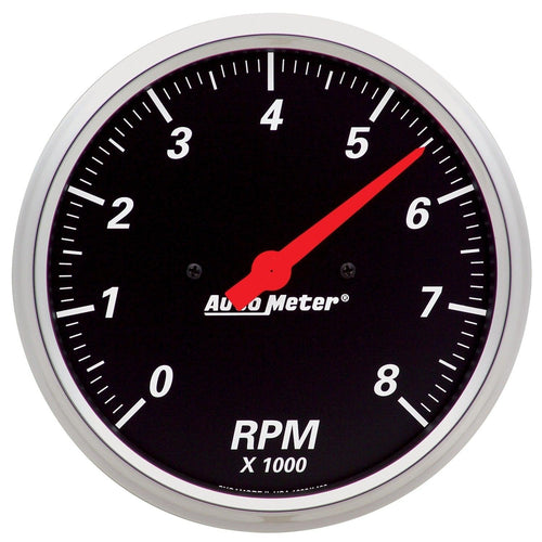 5 in. IN-DASH TACHOMETER 0-8000 RPM DESIGNER BLACK - greatparts