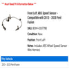Front Left ABS Speed Sensor - Compatible with 2013 - 2020 Ford Fusion 2014 2015 2016 2017 2018 2019