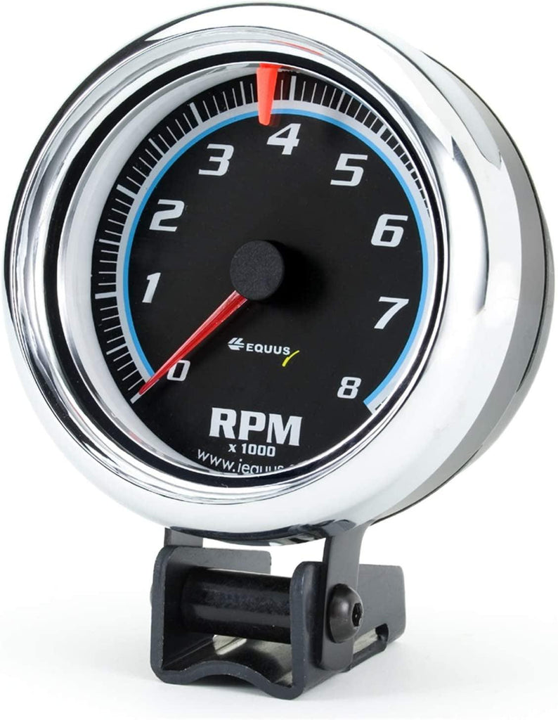 Equus 6078 3-3/8" Bezel Tachometer, Chrome