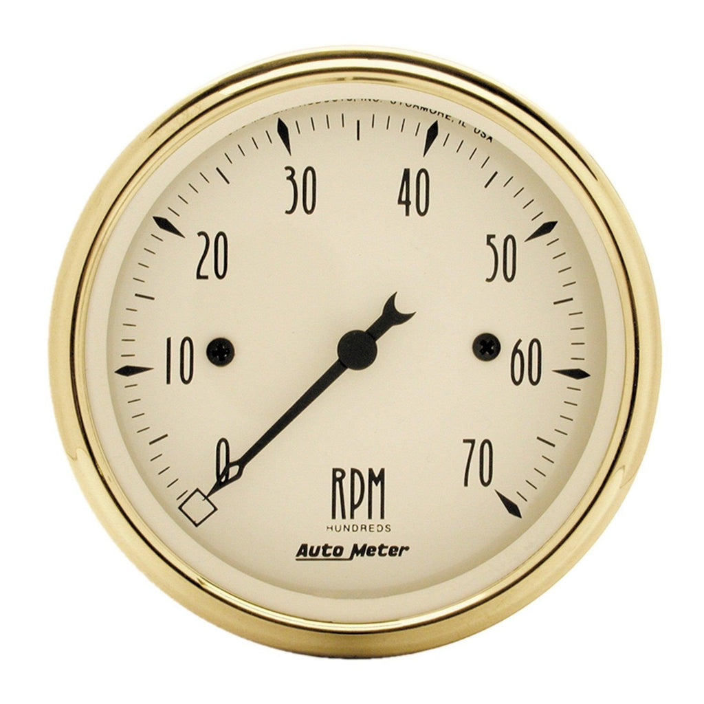 3-1/8 in. IN-DASH TACHOMETER 0-7000 RPM GOLDEN OLDIES - greatparts