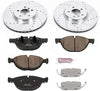 K6009 Front Z23 Carbon Fiber Brake Pads with Drilled & Slotted Brake Rotors Kit