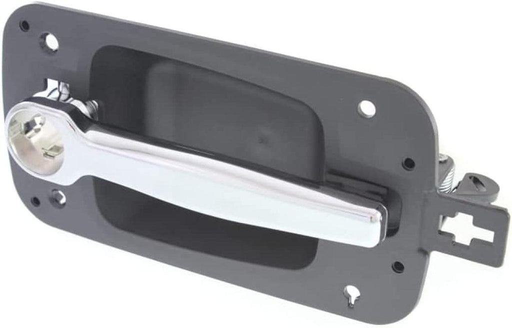 for International 4400 Exterior Door Handle 2008 09 10 11 2012 Front Driver Side Black Bezel W/Chrome Lever | W/Key Hole| Trim: Base