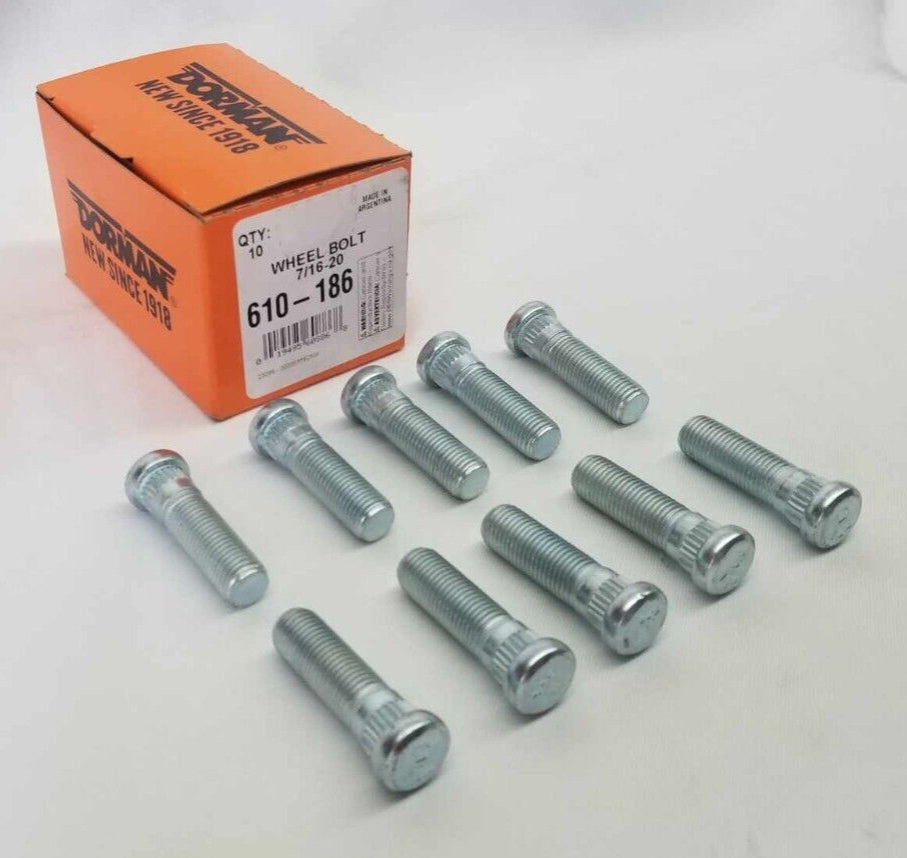 610-186 Dorman Wheel Studs Set of 10 Front or Rear New for Chevy Express Van