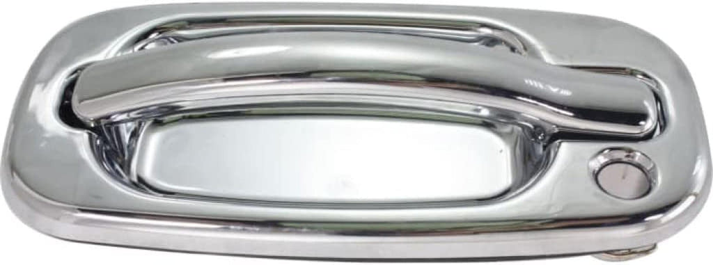 for Chevy Silverado 1500 Exterior Door Handle Front Driver Side Chrome 1999-2006 | with Key Hole| Trim:All Submodels