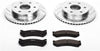 Front K2009 Carbon-Fiber Ceramic Brake Pad and Drilled and Slotted Rotor Z23 Daily Driver Kit