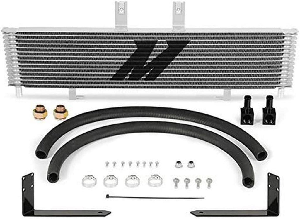 MMTC-DMAX-11SL Transmission Cooler Compatible with Chevrolet/Gmc Duramax 6.6 LML 2011-2014 Silver