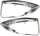 Driver and Passenger Side Fog Light Trim Compatible with 2010-2012 Ford Fusion Chrome, Hybrid/Sel/(Sport 10-10) Models - FO1039139, FO1038139