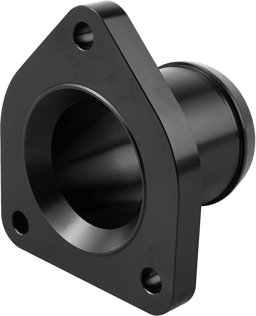 NICECNC Carcasa Del Termostato Billet Aluminum Compatible with Ford 1999.05-2003 Super Duty Trucks with the 7.3L Powerstroke Engine Black