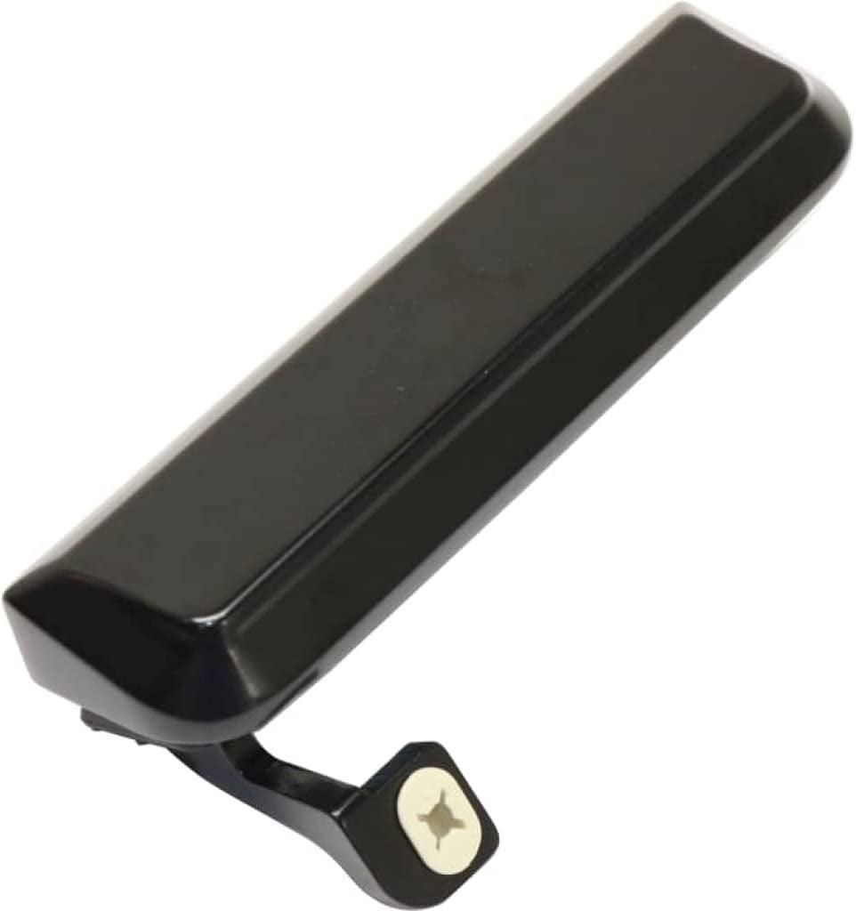 for Ford LTD Crown Victoria Exterior Door Handle Front, Driver Side Smooth Black (1987-1991) | Trim: Base/Lx/S | FO1310113 | E7FZ7822405A